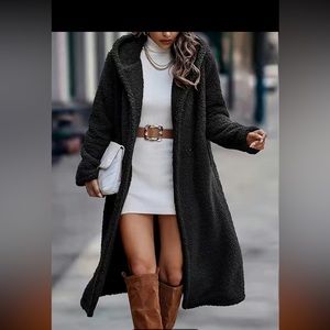 nwot women's hooded teddy coat size 1xl (14)